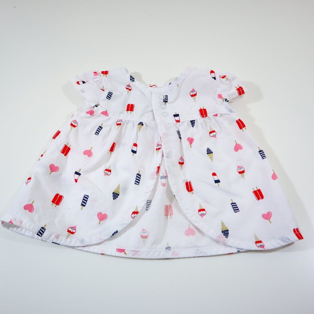 Carter's Blue, Red, and White Nautical two-piece set for baby - Picture 4 of 7
